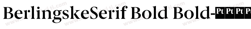 BerlingskeSerif Bold Bold字体转换